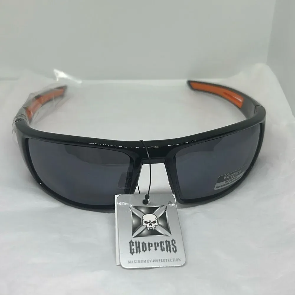 Choppers Model 6765 Wrap Sunglasses UV400 Protection Men’s Biker Style